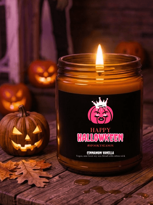 SpookySeason Cinnamon Vanilla Candle - Scream KWeen