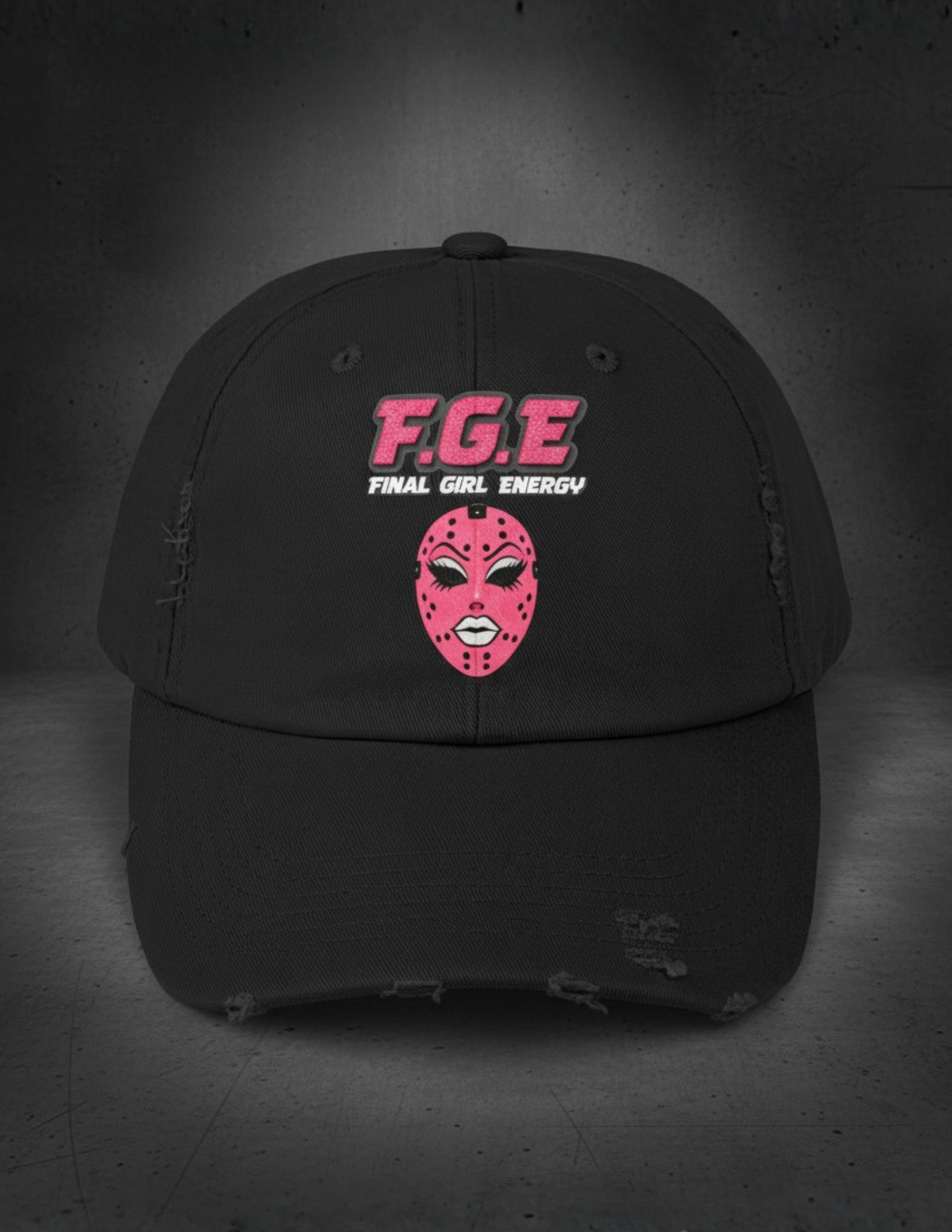 F.G.E. Final Girl Energy Distressed Cap
