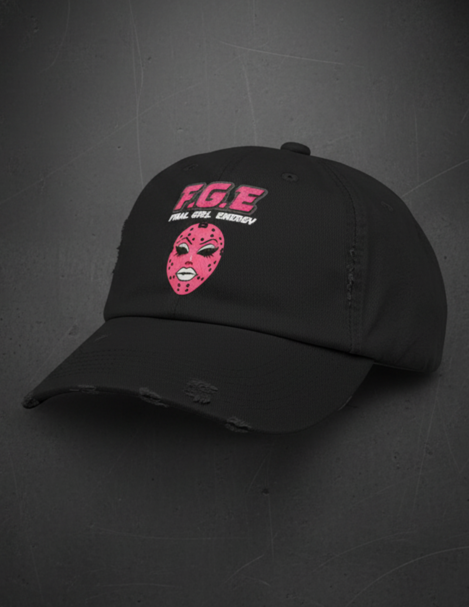 F.G.E. Final Girl Energy Distressed Cap