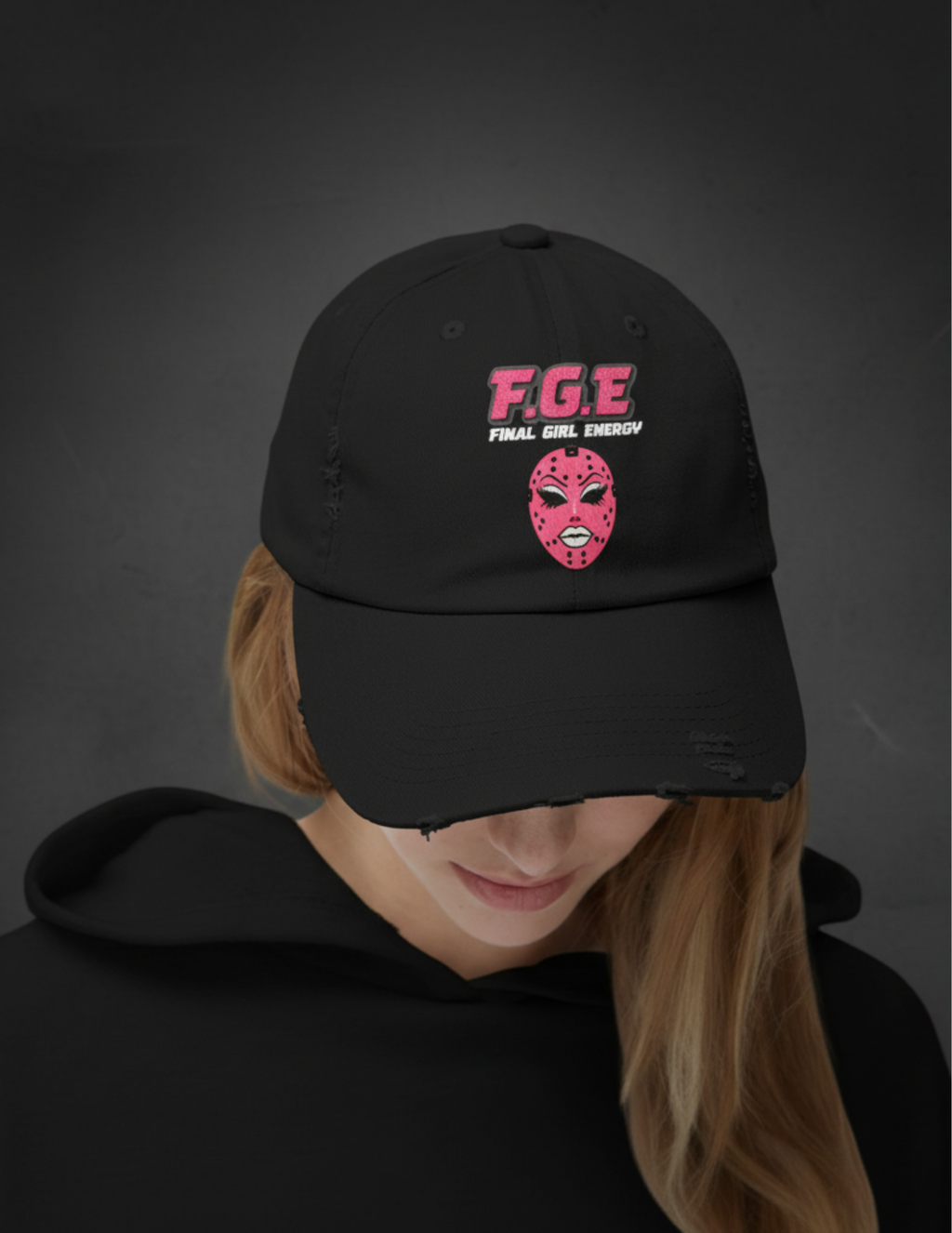 F.G.E. Final Girl Energy Distressed Cap