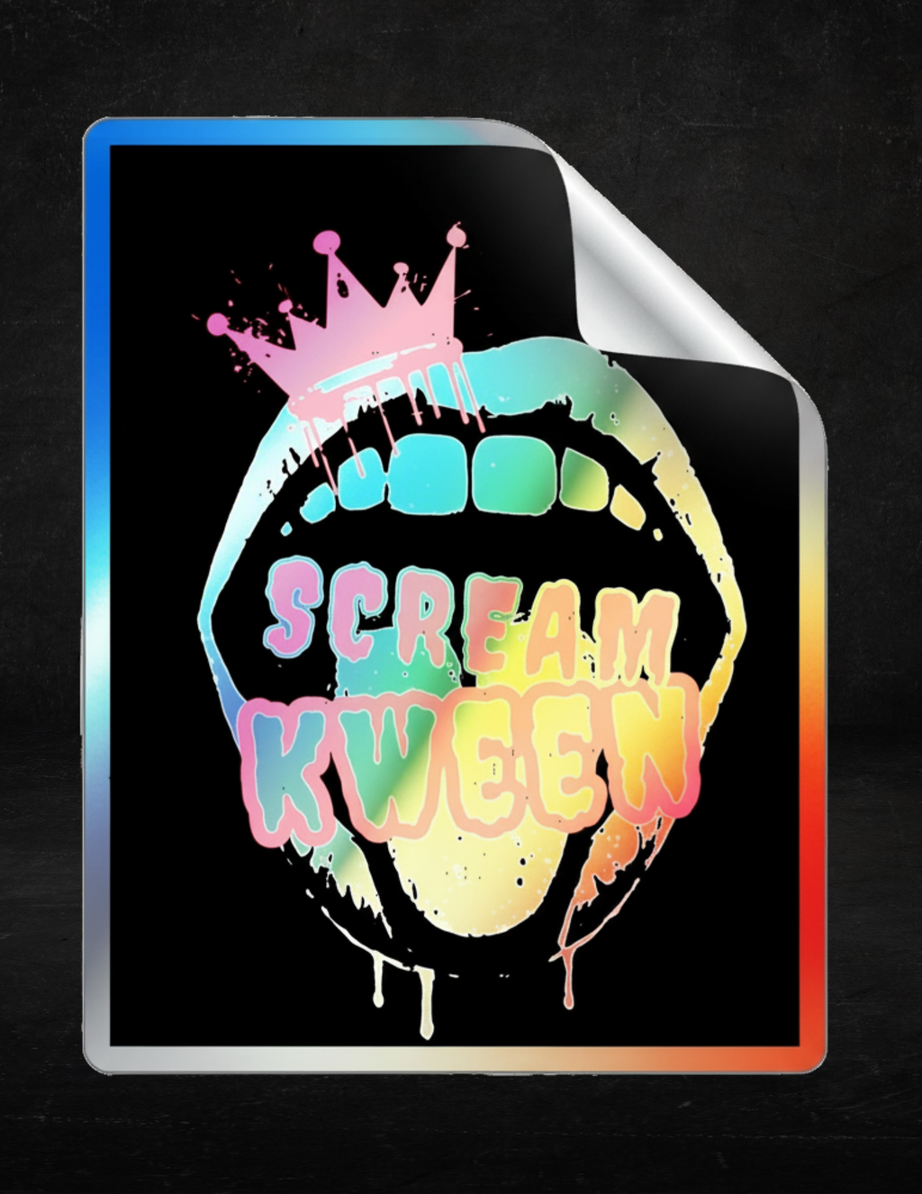 Scream Kween Holographic Sticker