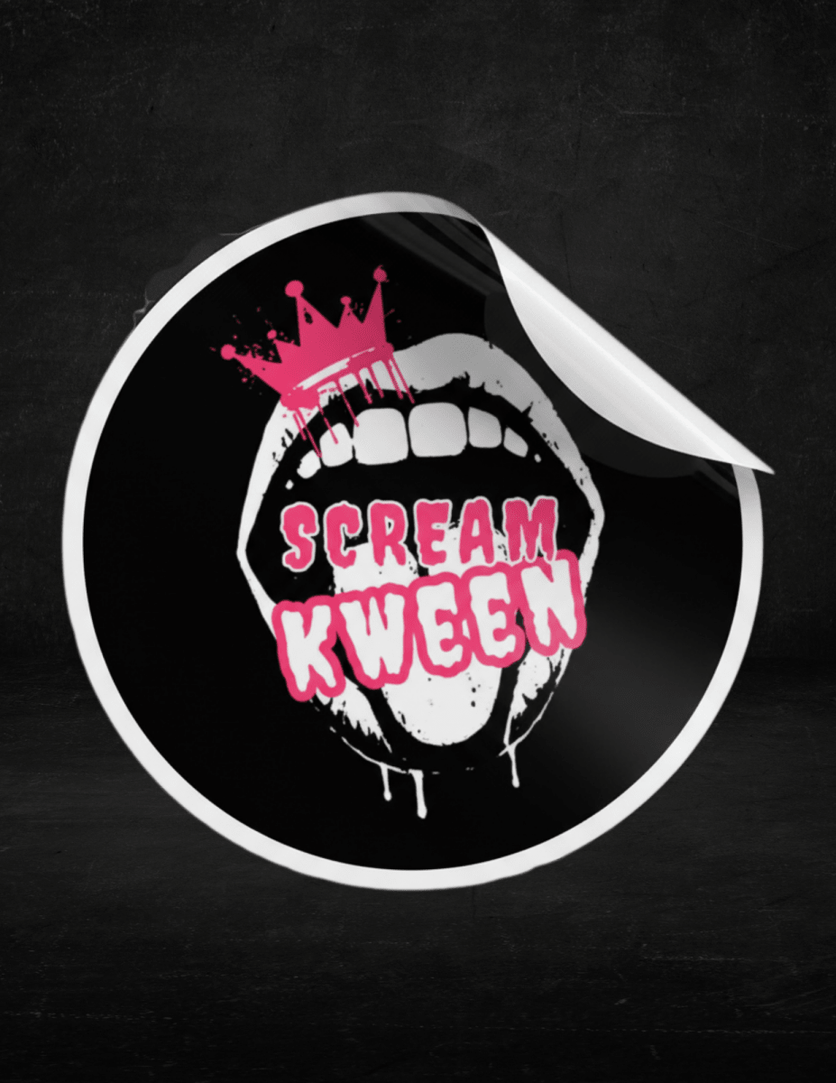 Scream Kween Logo 3x3 Sticker - Scream KWeen
