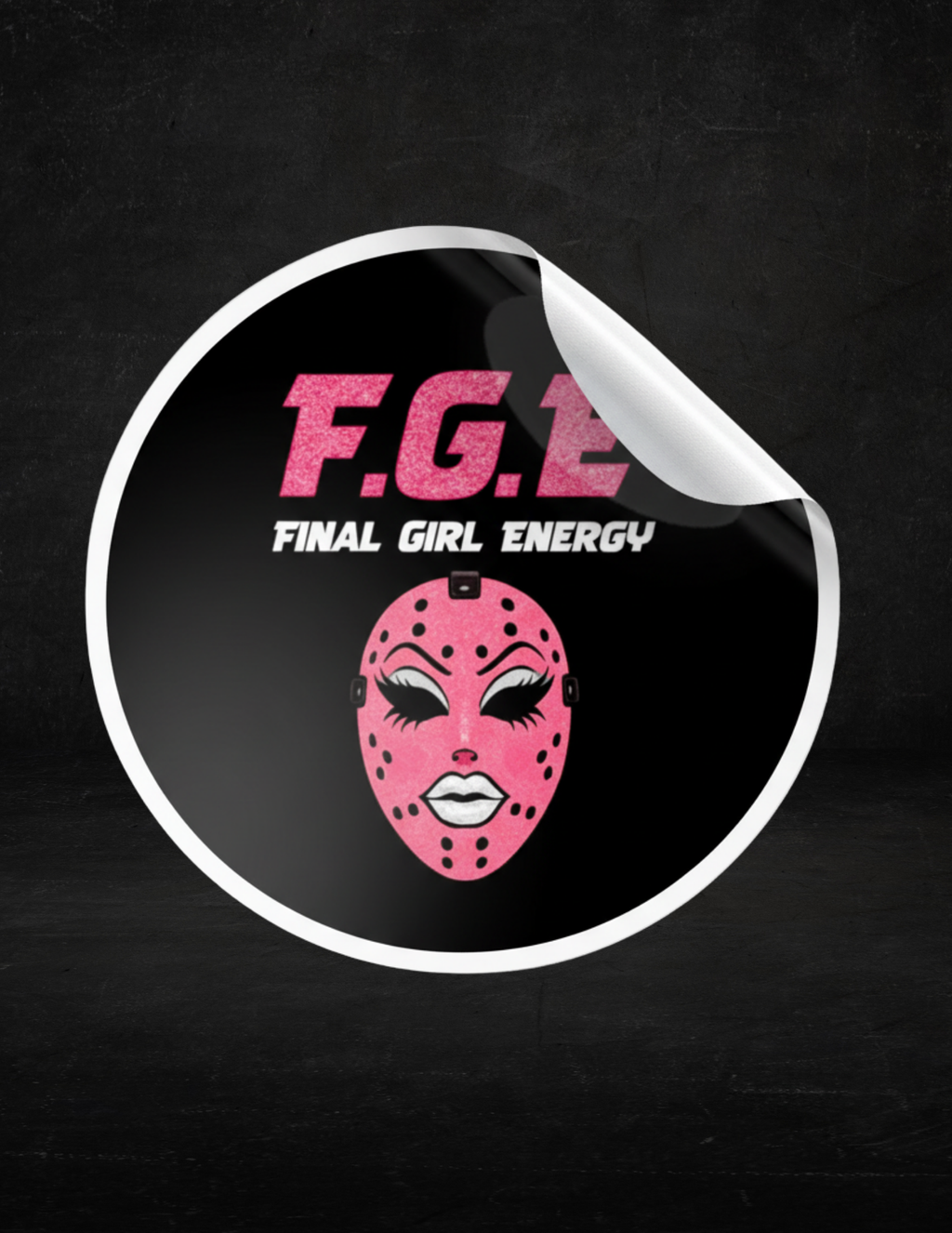 F.G.E Final Girl Energy 3x3 Sticker