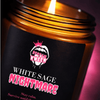 White Sage Nightmare Scented Soy Candle - Scream KWeen