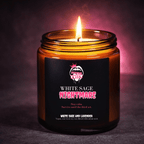 White Sage Nightmare Scented Soy Candle - Scream KWeen