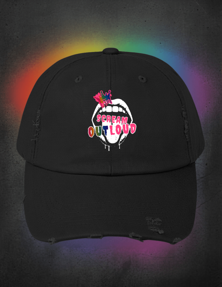 Scream OUTLoud Distressed Cap - Scream KWeen