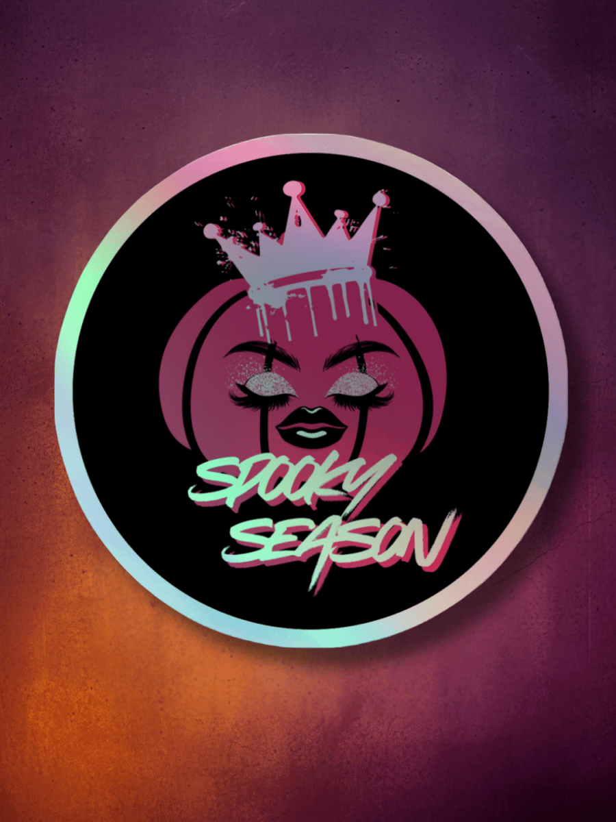 SpookySeason Premium Holographic Sticker - Scream KWeen