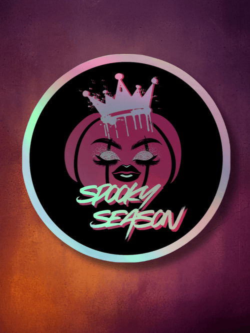 SpookySeason Premium Holographic Sticker - Scream KWeen