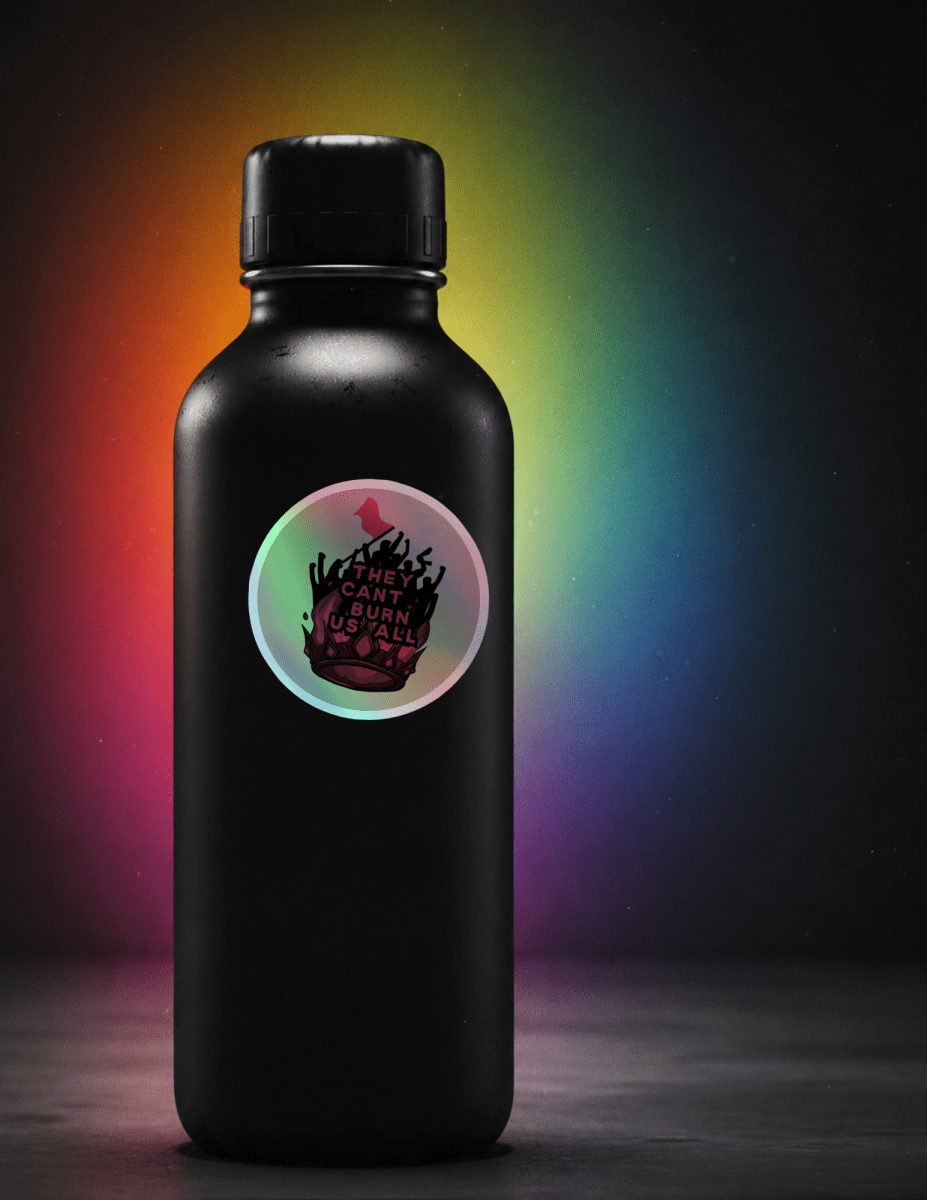They Can’t Burn Us All Premium Holographic Sticker - Scream KWeen