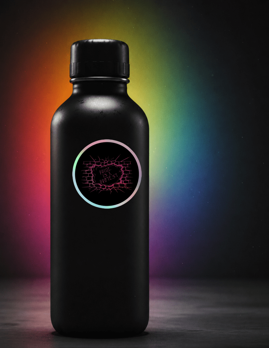 Pride is a Protest Premium Holographic Sticker - Scream KWeen