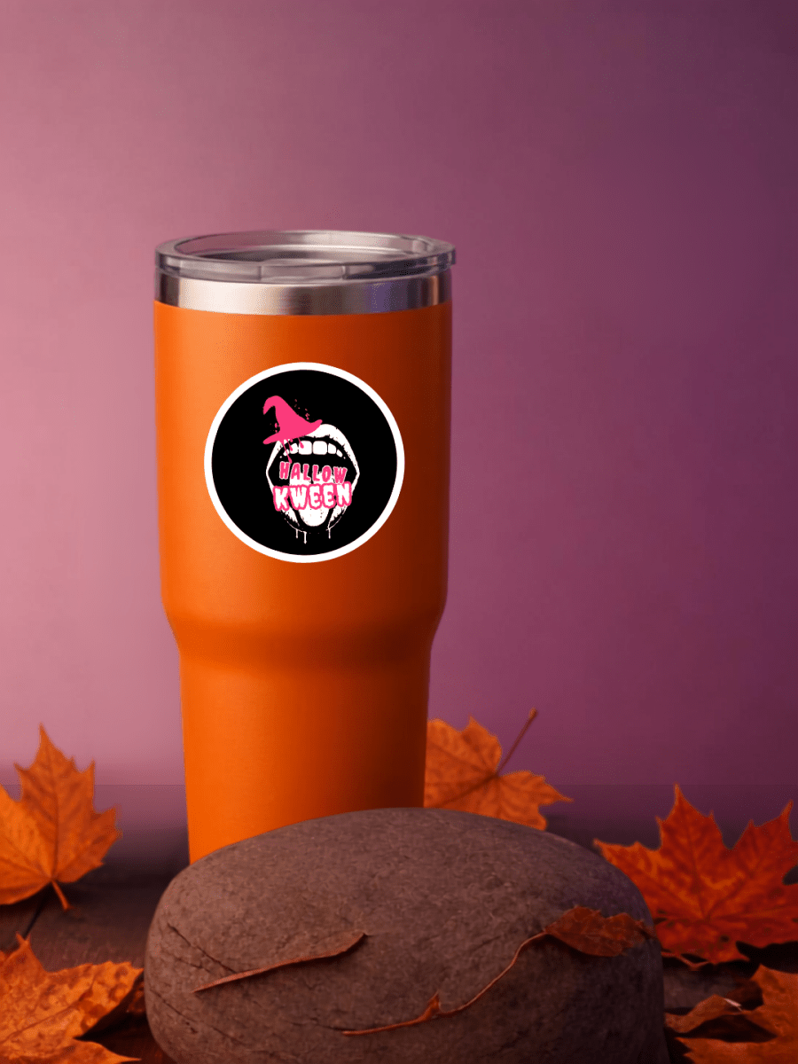 HallowKween Logo Satin Sticker - Scream KWeen