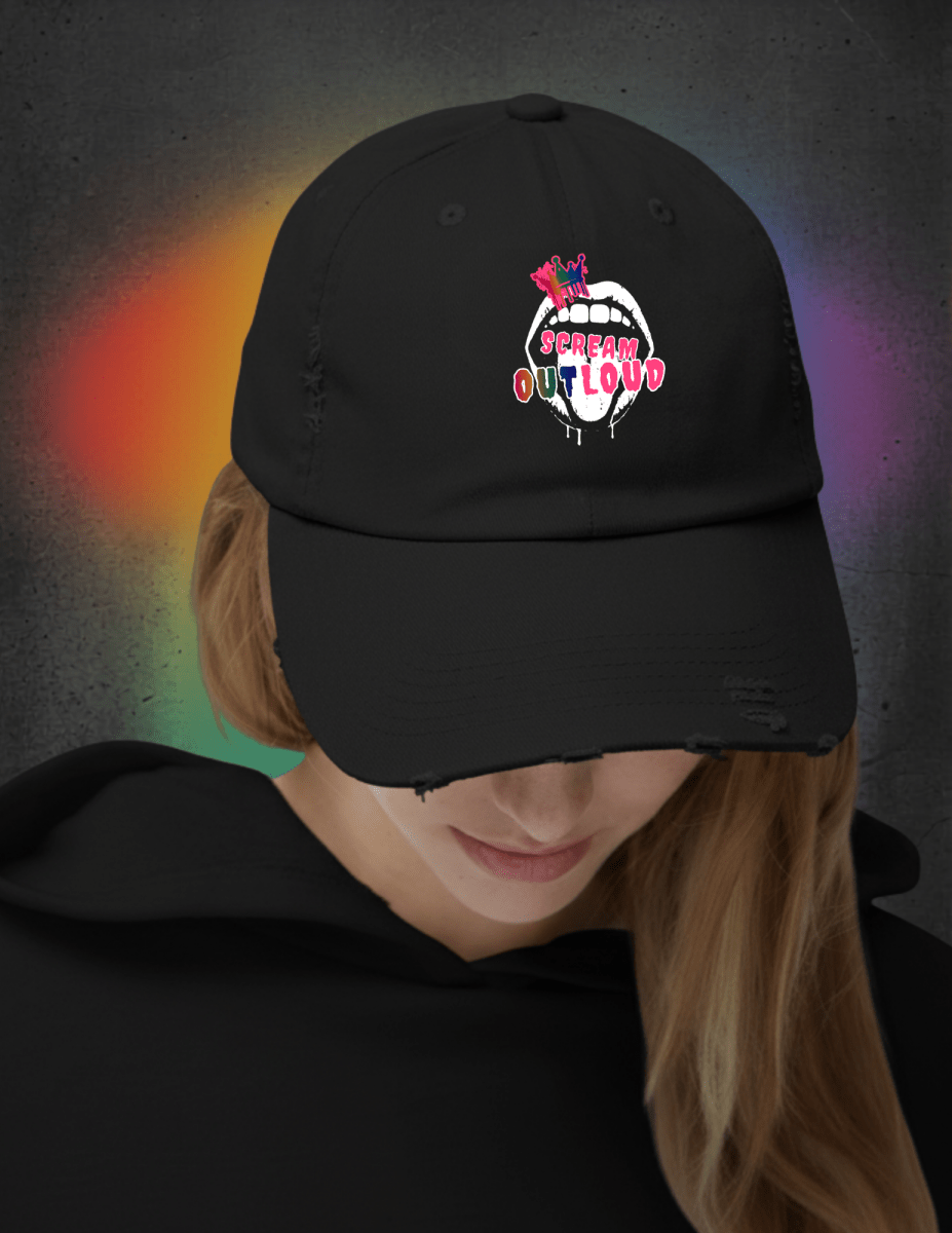 Scream OUTLoud Distressed Cap - Scream KWeen