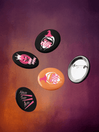 Bundle of 5 HallowKween Buttons - Scream KWeen