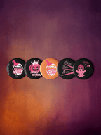 Bundle of 5 HallowKween Buttons - Scream KWeen