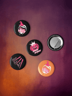 Bundle of 5 HallowKween Buttons - Scream KWeen