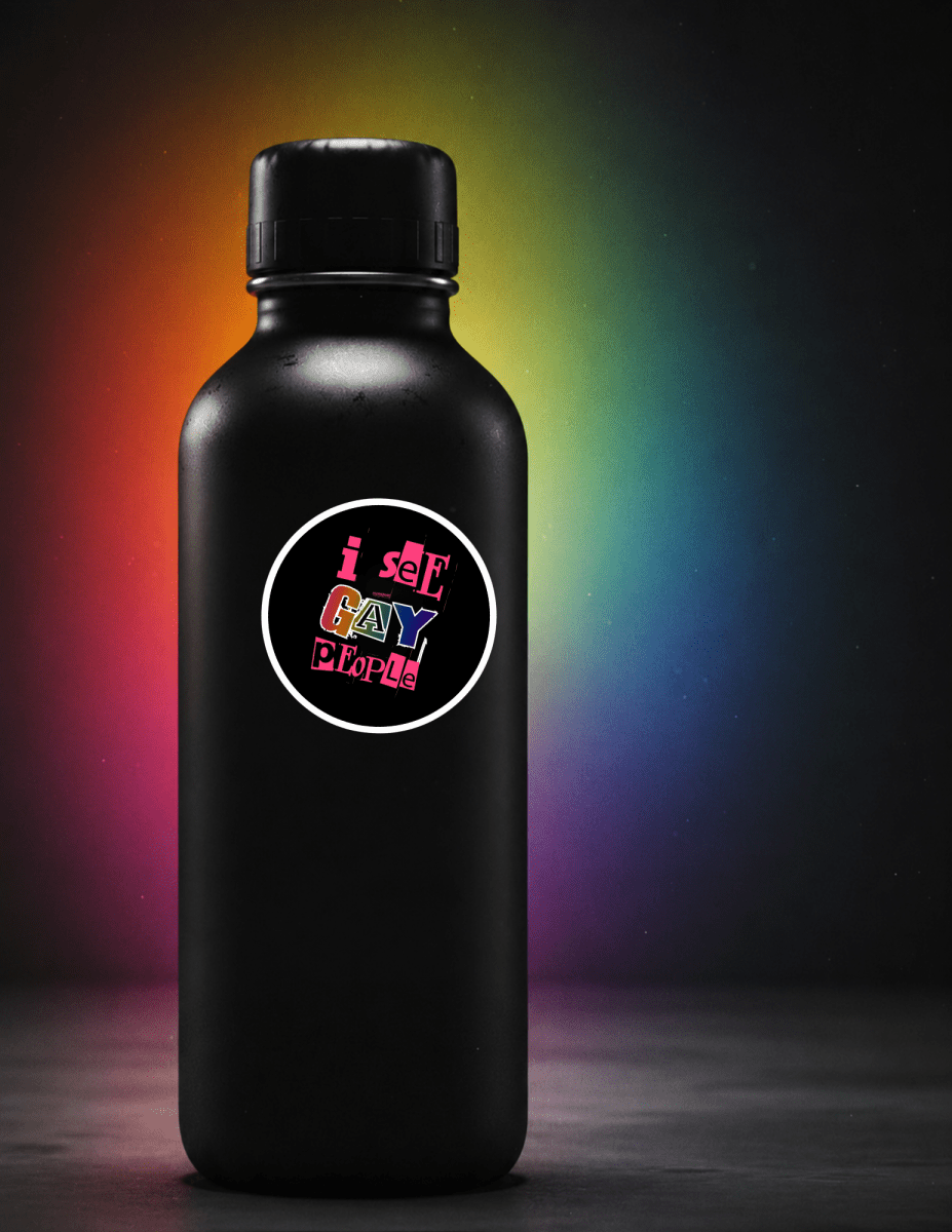 I See Gay People Satin Sticker - Scream KWeen