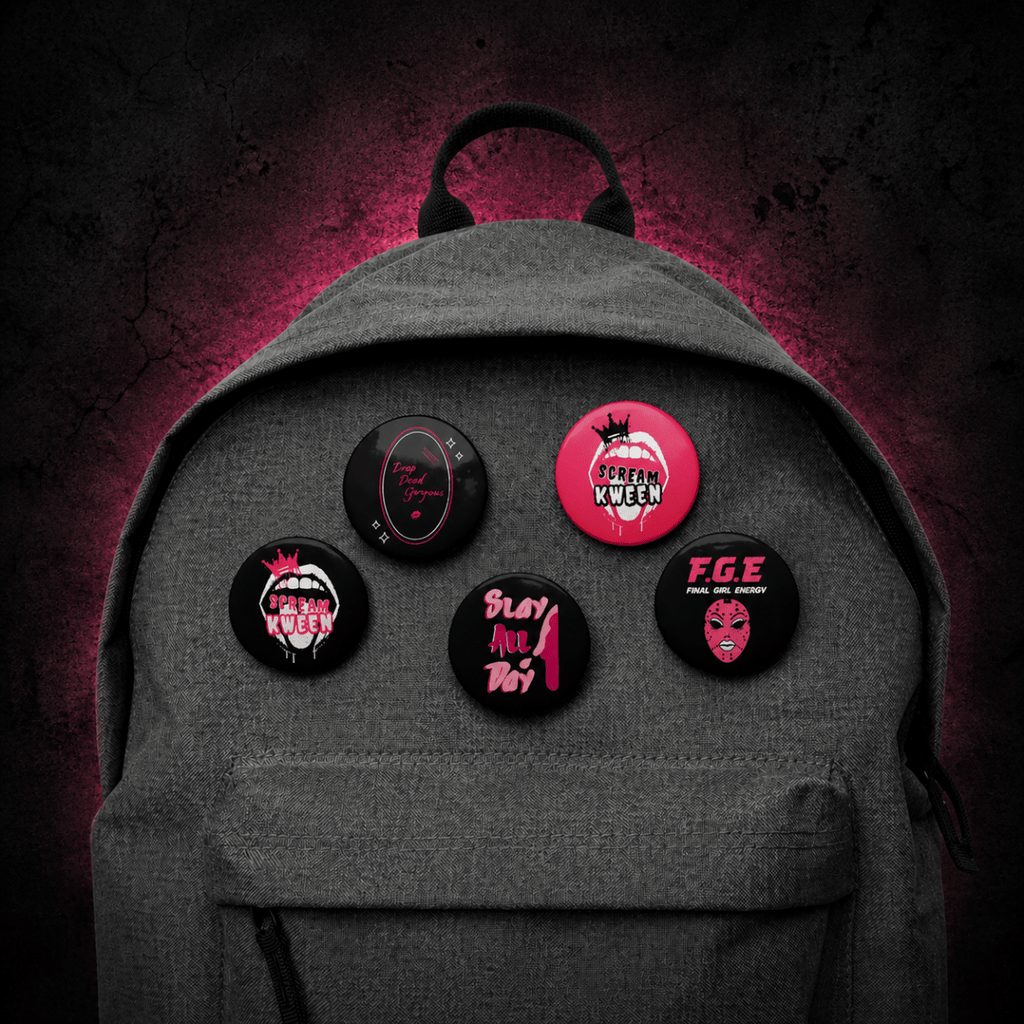 Set of Scream Kween Buttons - Scream KWeen