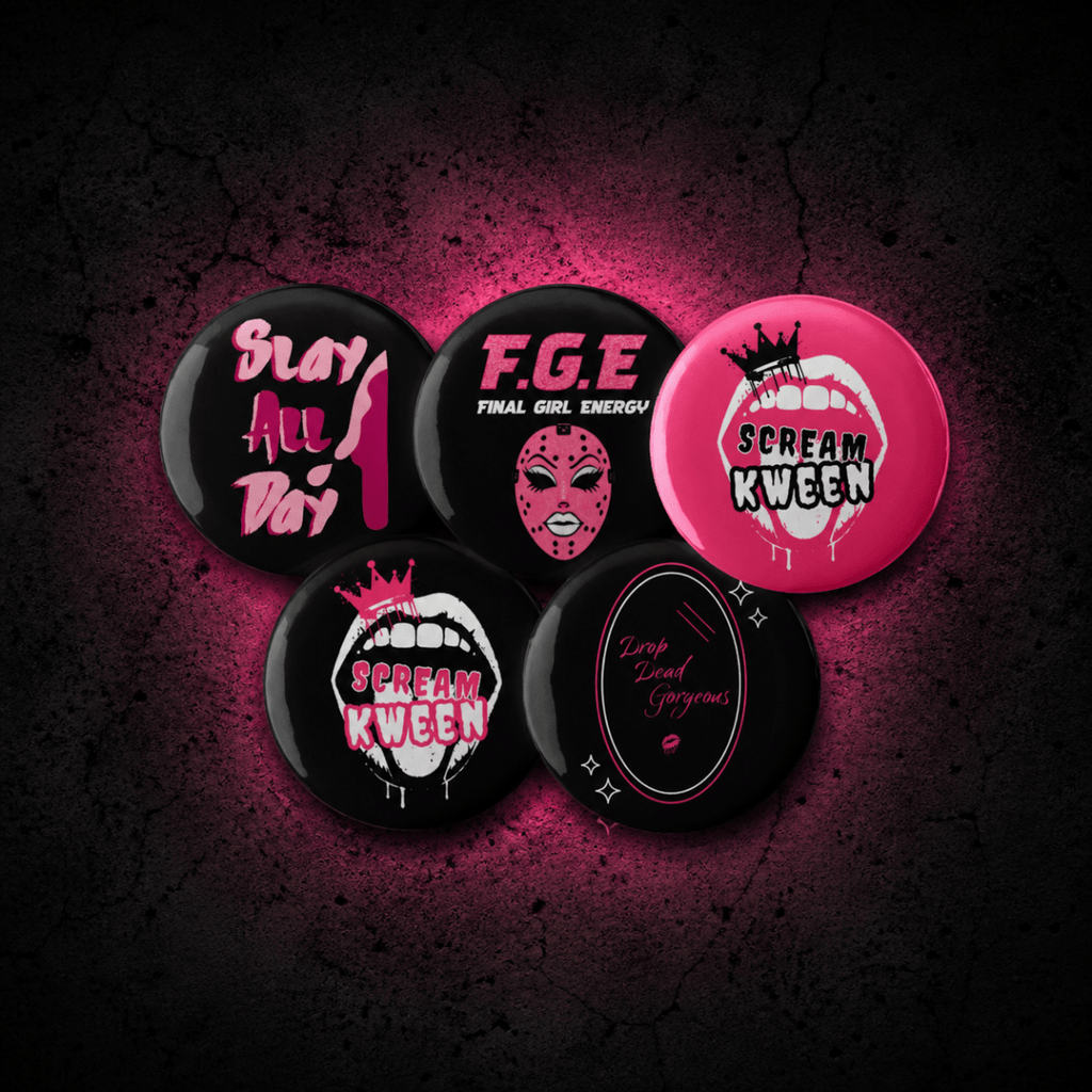 Set of Scream Kween Buttons - Scream KWeen