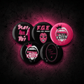 Set of Scream Kween Buttons - Scream KWeen