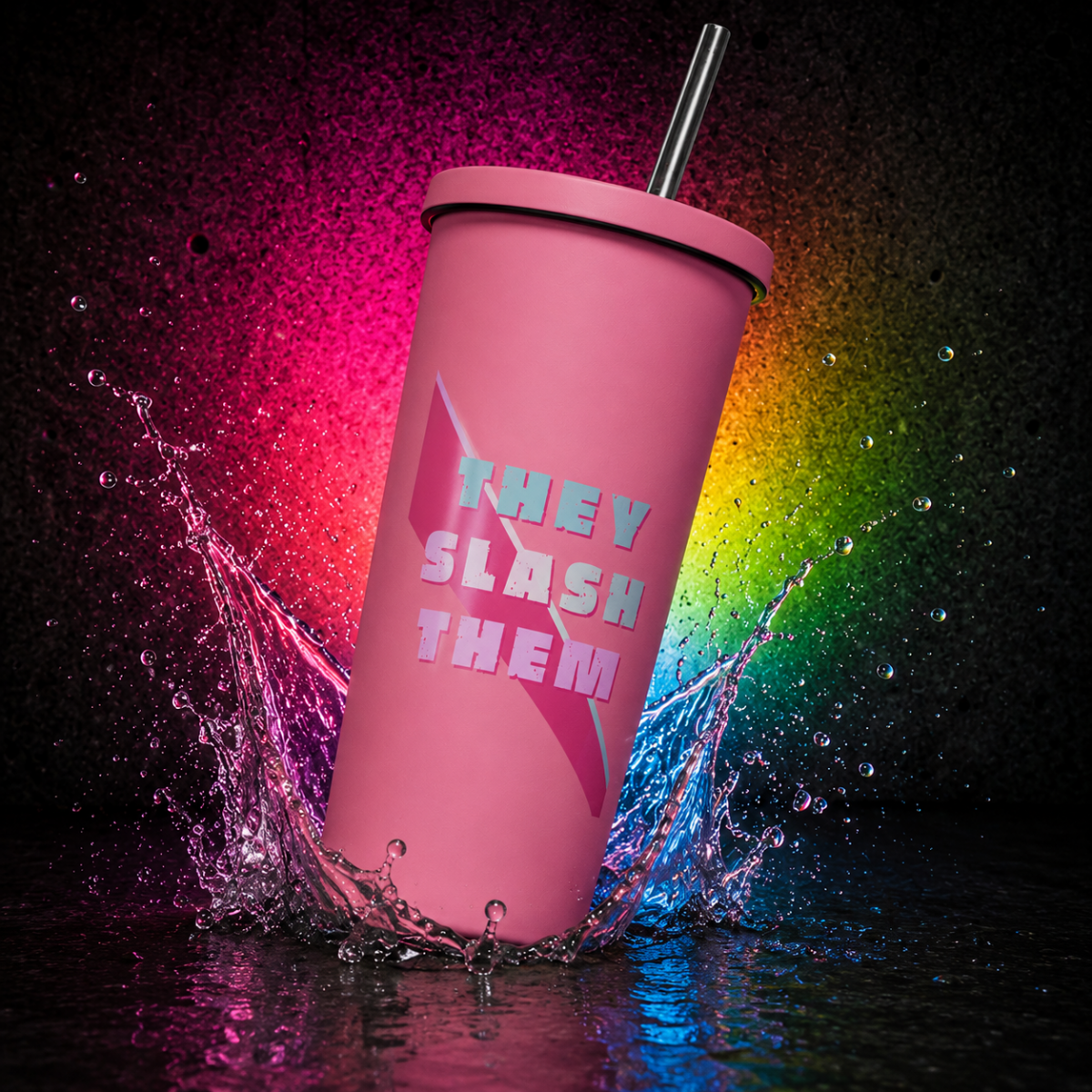 They Slash Them Tumbler - Scream KWeen