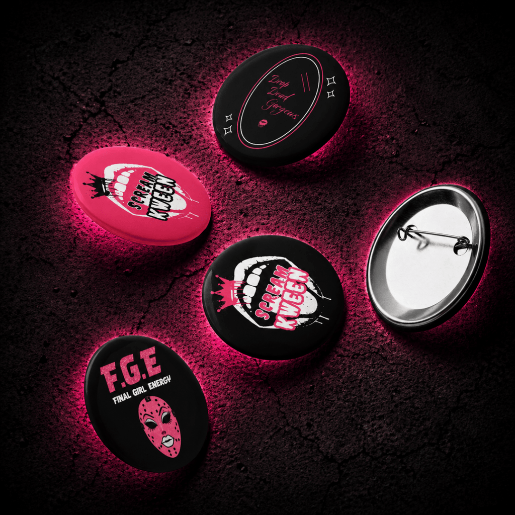Set of Scream Kween Buttons - Scream KWeen