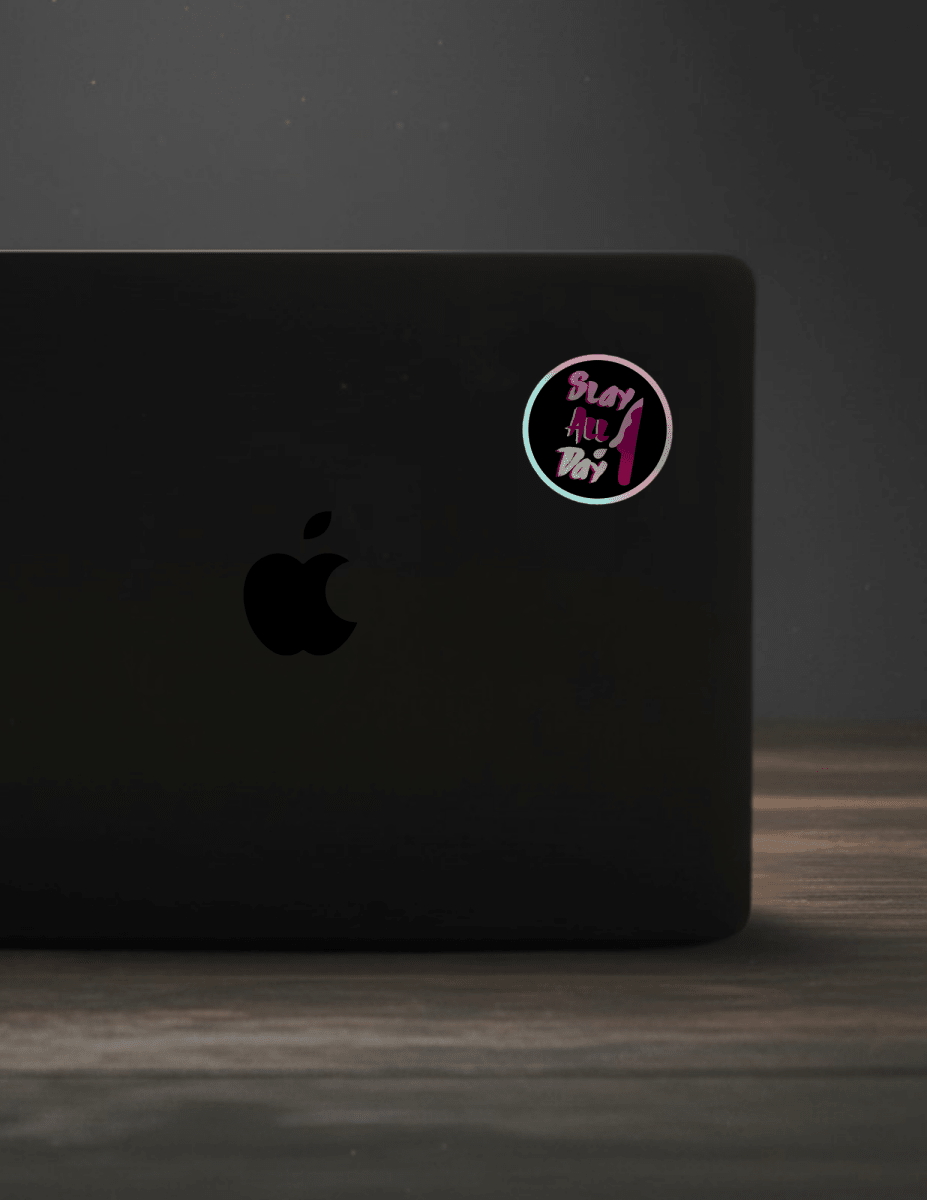 Slay All Day Holographic sticker - Scream KWeen