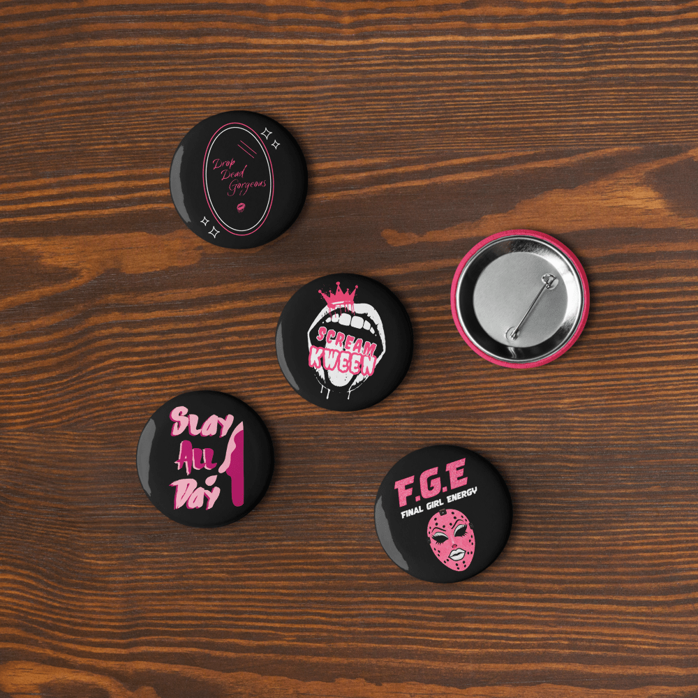 Set of Scream Kween Buttons - Scream KWeen