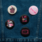 Bundle of 5 Scream OUTLoud Buttons - Scream KWeen